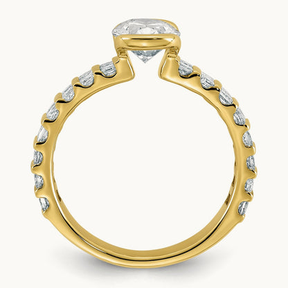 Oval Center Ring, 2.50 ct tw Lab-Grown Diamond