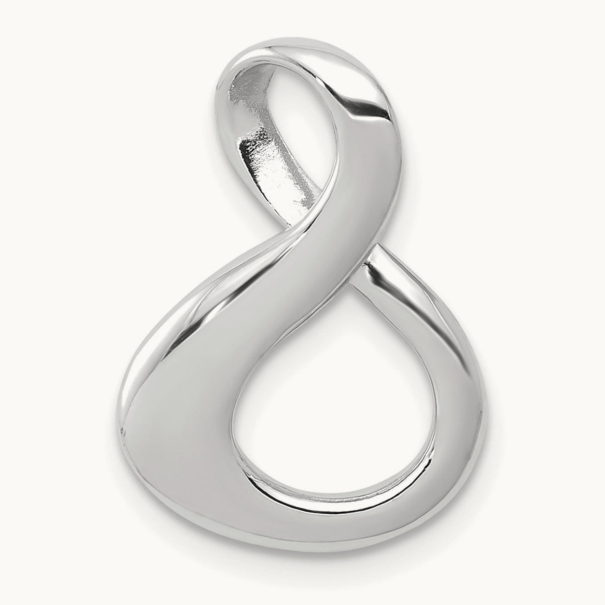 Slide, 14K White Gold