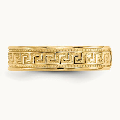 Greek Key Toe Ring, 14K