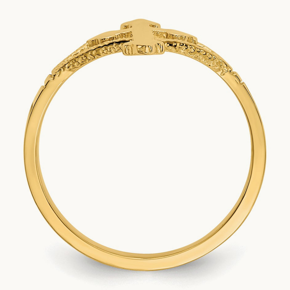 Polished Cross Ring — photo set