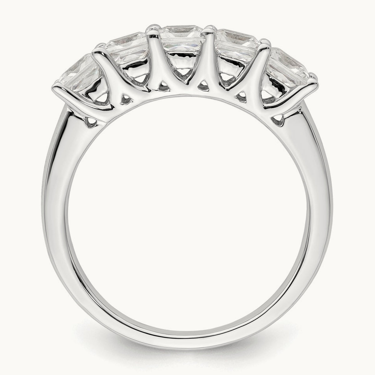 Princess-Cut 5-Stone Band — 1 1/2 ct, 7