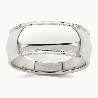 Half Round Milgrain Band — photo set