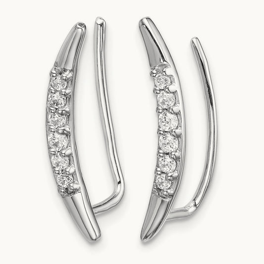 Earrings Climber, 0.20 ct tw Lab-Grown Diamond