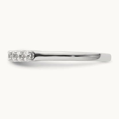 7-Stone Diamond Band, 14K White Gold