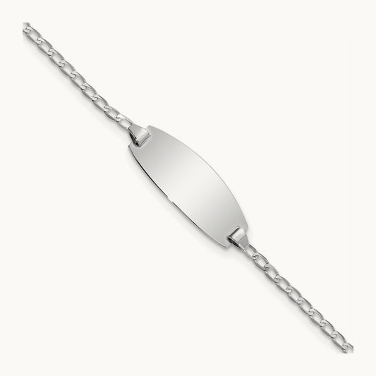 Oval Curb ID Bracelet — 5.5mm