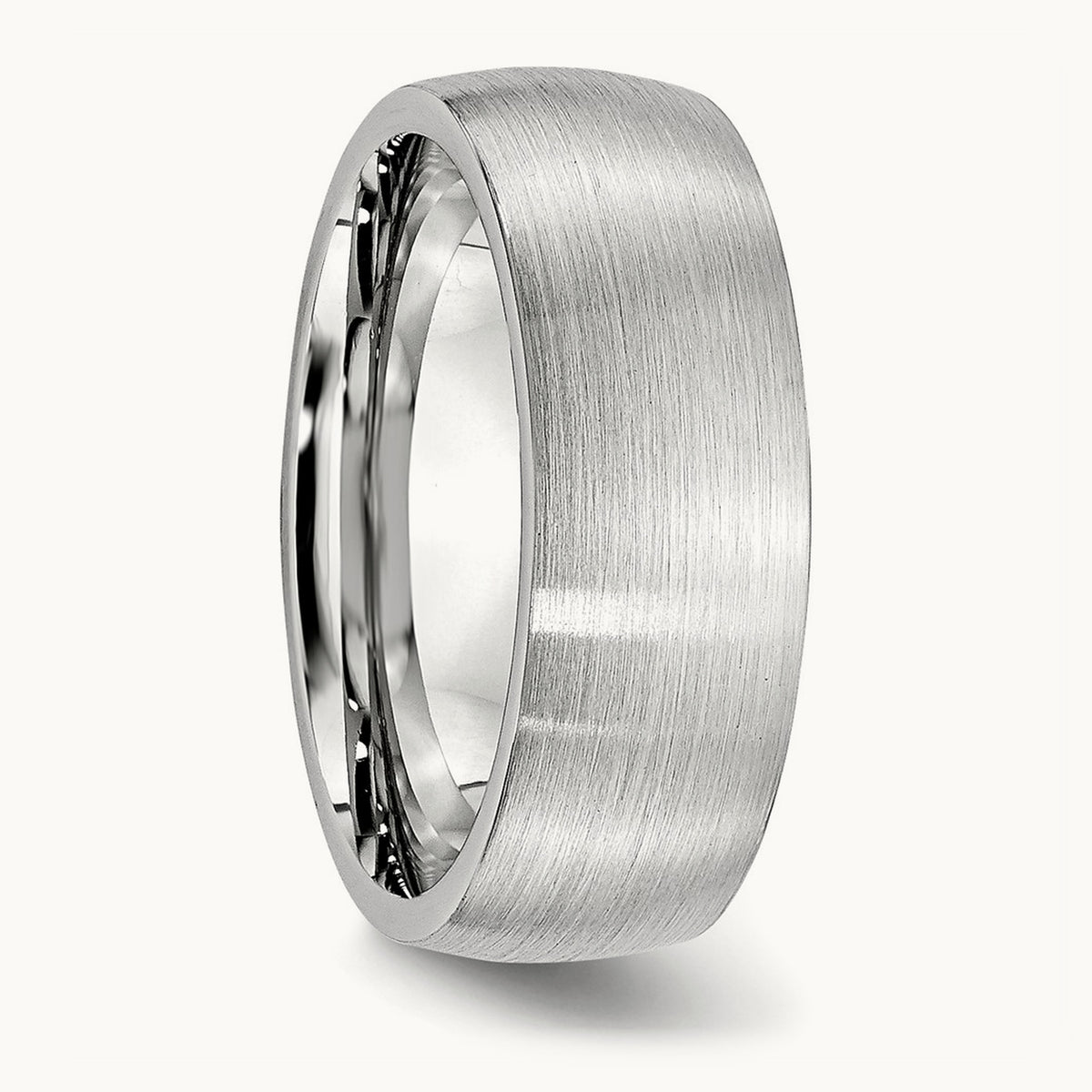 Cobalt Satin Half Round Band — 8mm (2)