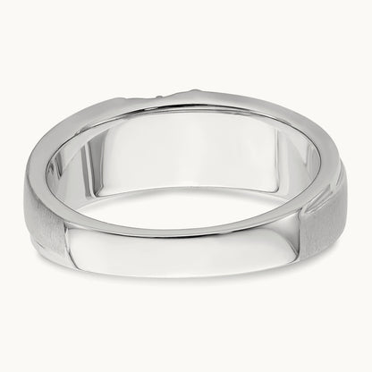 Diamond Men's Band, 14K White Gold