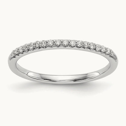 Diamond Wedding Band, 14K White Gold