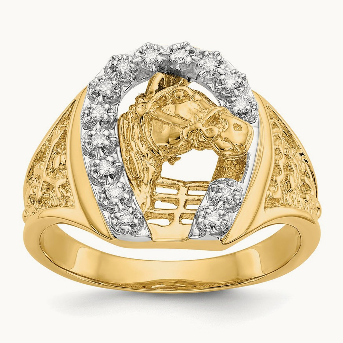 AA Diamond men's ring, 14K Two-tone