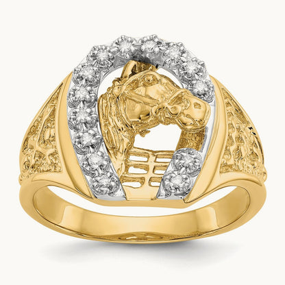 AA Diamond men's ring, 14K Two-tone