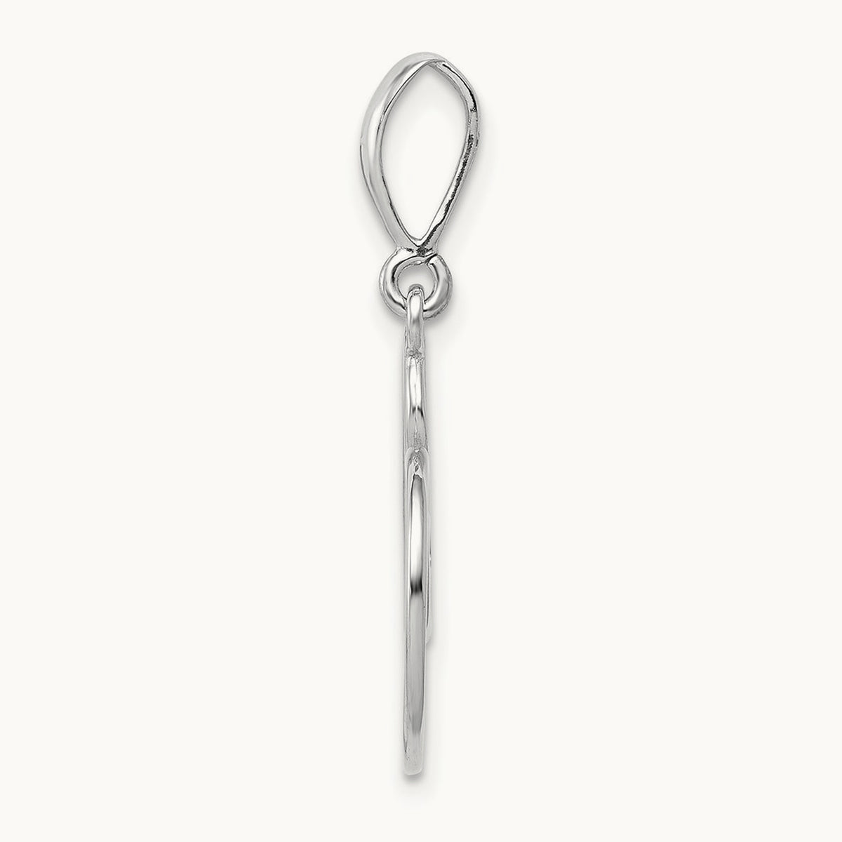 Heart Pendant, 14K White Gold