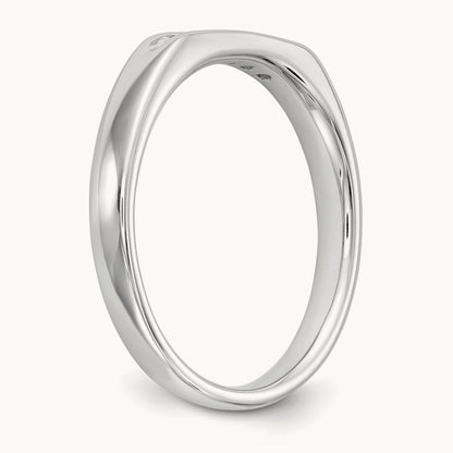 5-Stone Diamond Channel Band, 14K White Gold