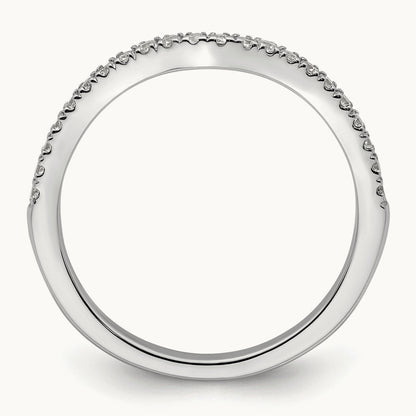 Diamond Wedding Band, 14K White Gold