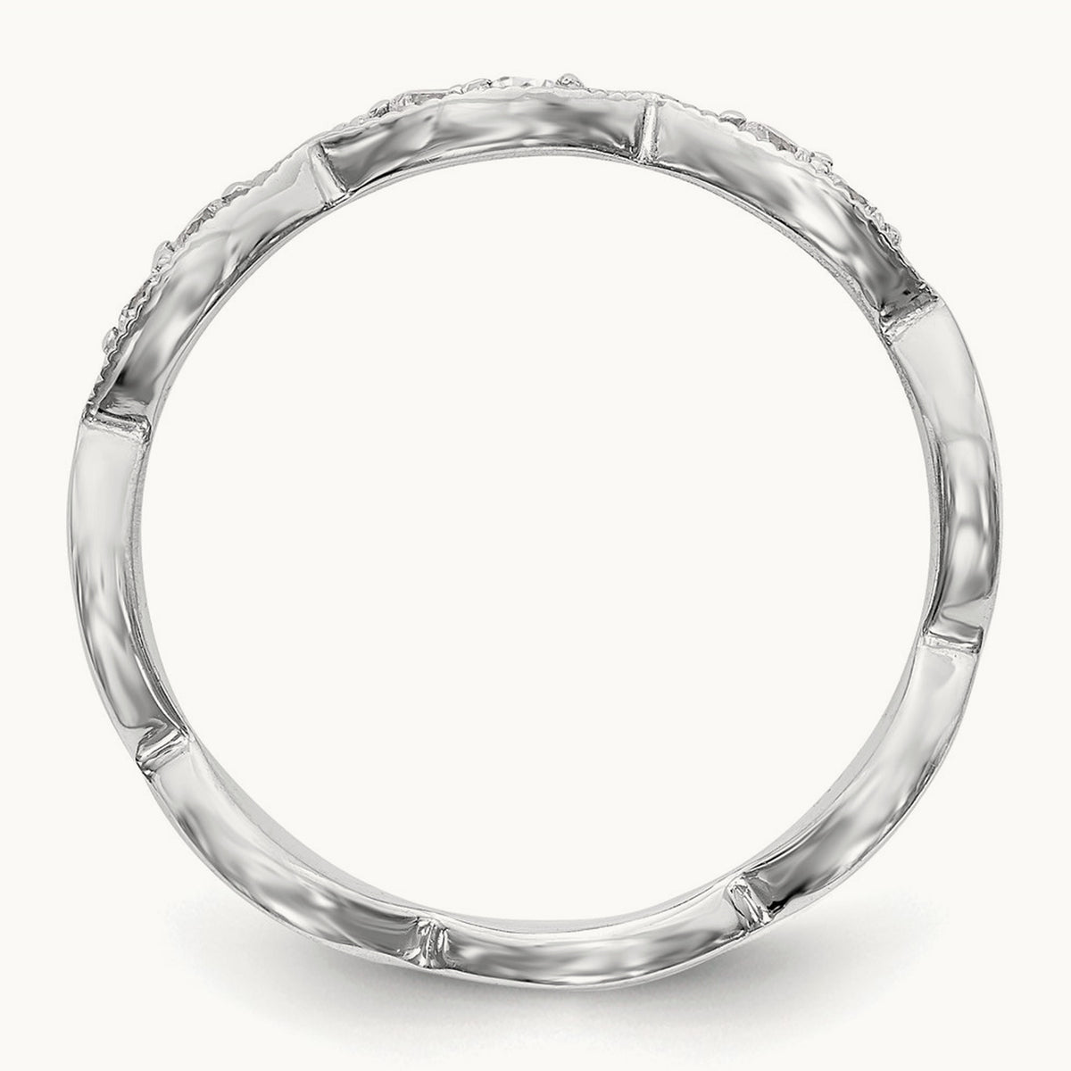 Diamond Band, 14K White Gold