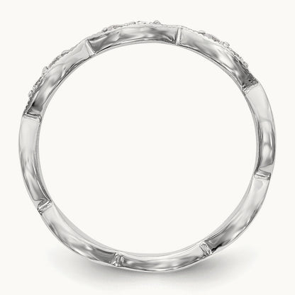 Diamond Band, 14K White Gold