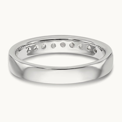 9- Stone Closed Channel Band Mounting, 1.9mm, 14K White Gold