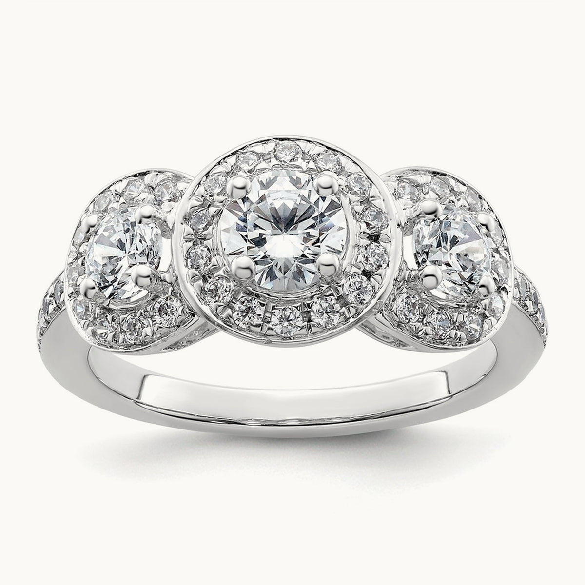 3-Stone Semi-Mount Engagement Ring, 0.50 ct tw