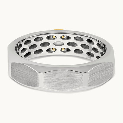 14ktt IB Goodman Mens Satin Diamond Ring Mounting