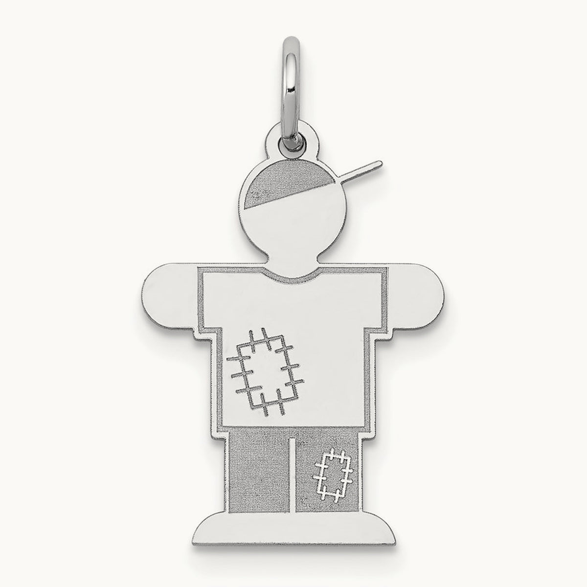 Kid Charm — 14K White Gold