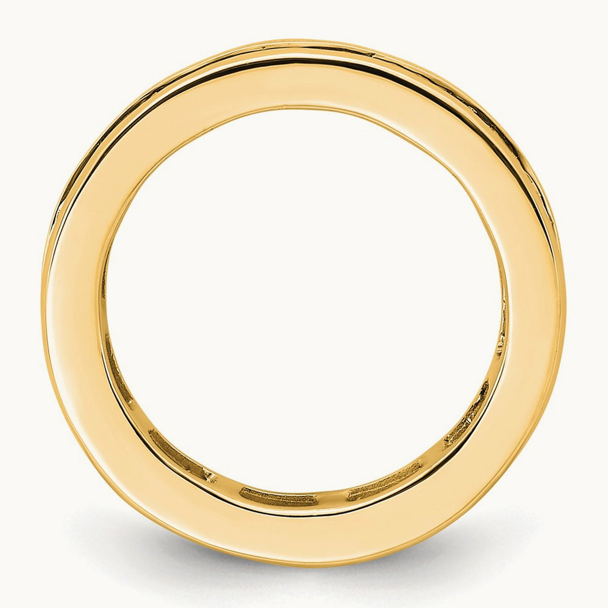 Princess Eternity Band, 2.00-3.00 ct tw Lab-Grown Diamond — 2 ct, 14K Yellow Gold