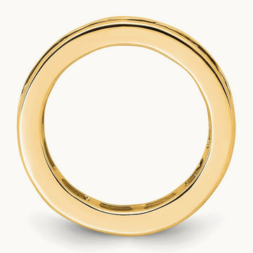 Princess Eternity Band, 2.00-3.00 ct tw Lab-Grown Diamond — 2 ct, 14K Yellow Gold