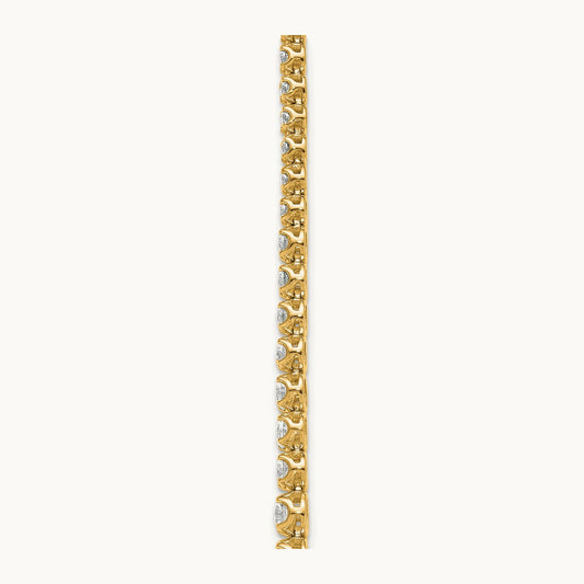 Graduated Layered Tennis Necklace, 15.00 ct tw Lab-Grown Diamond