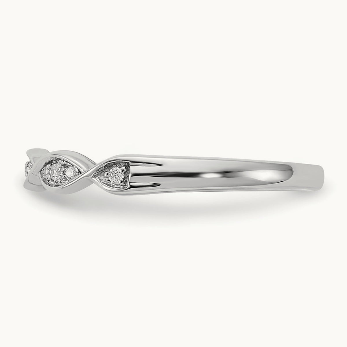 Diamond Wedding Band, 14K White Gold