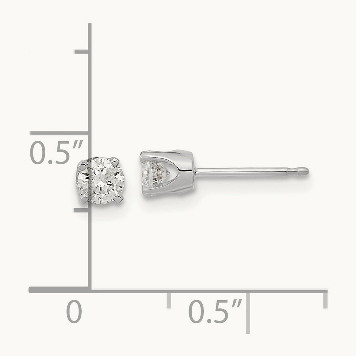 Complete Diamond Stud Earring — 5mm, 0.2 ct