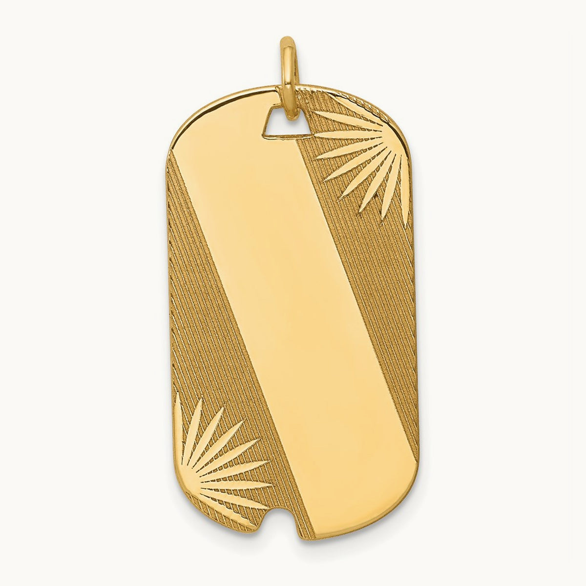 Patterned .018 Gauge Engravable Dog Tag Disc Charm — 32mm