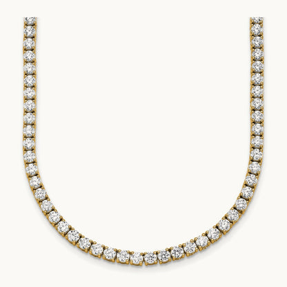 Straight Tennis Necklace, 13 1/2-17 7/8 ct Lab-Grown Diamond