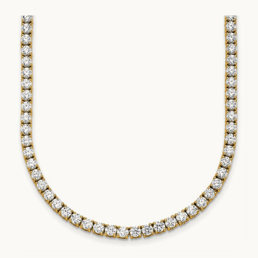 Straight Tennis Necklace, 13 1/2-17 7/8 ct Lab-Grown Diamond
