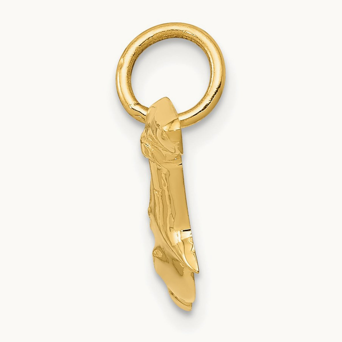 Hammerhead Shark Charm, 14K