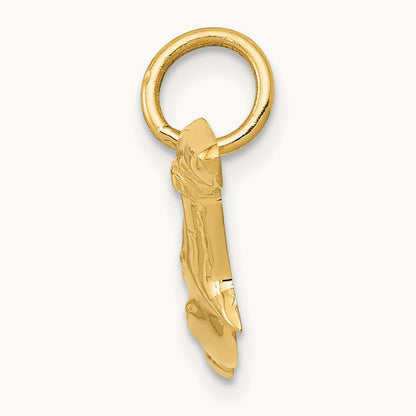 Hammerhead Shark Charm, 14K