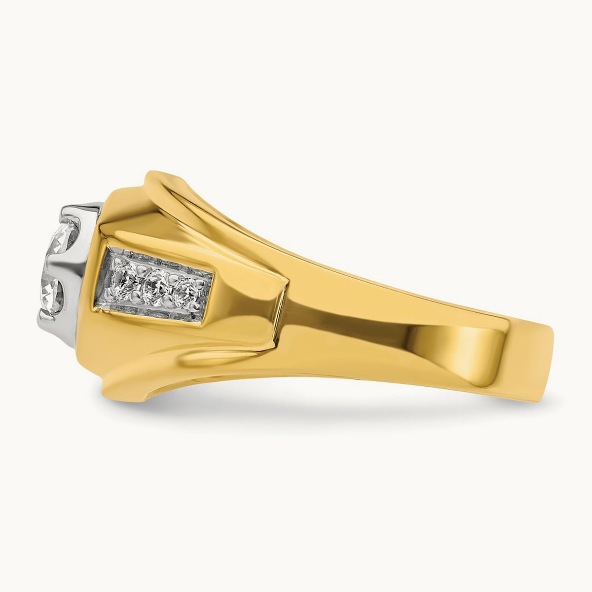 Semi-Mount Men's Ring, 0.20 ct tw Lab-Grown Diamond