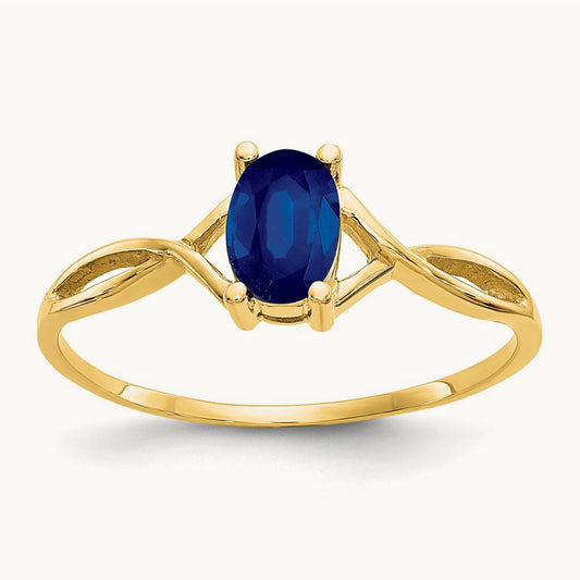 Sapphire Birthstone Ring, 14K