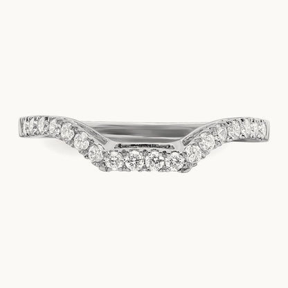 Diamond Wedding Band, 14K White Gold