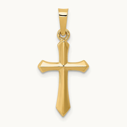 Polished Cross Pendant, 14K