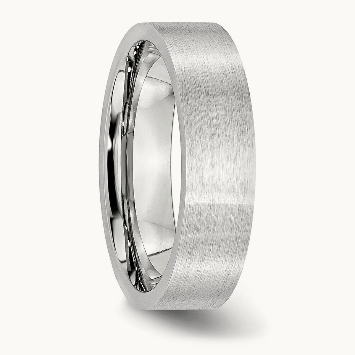 Cobalt Flat Satin Band — 6mm