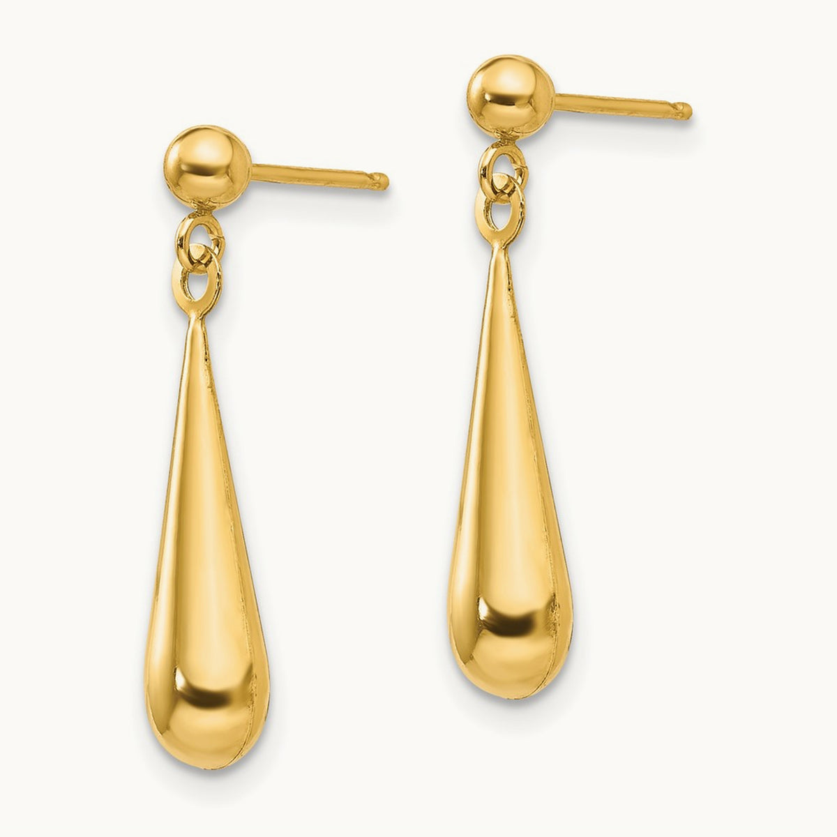 Madi K Teardrop Dangle Post Earrings, 14K