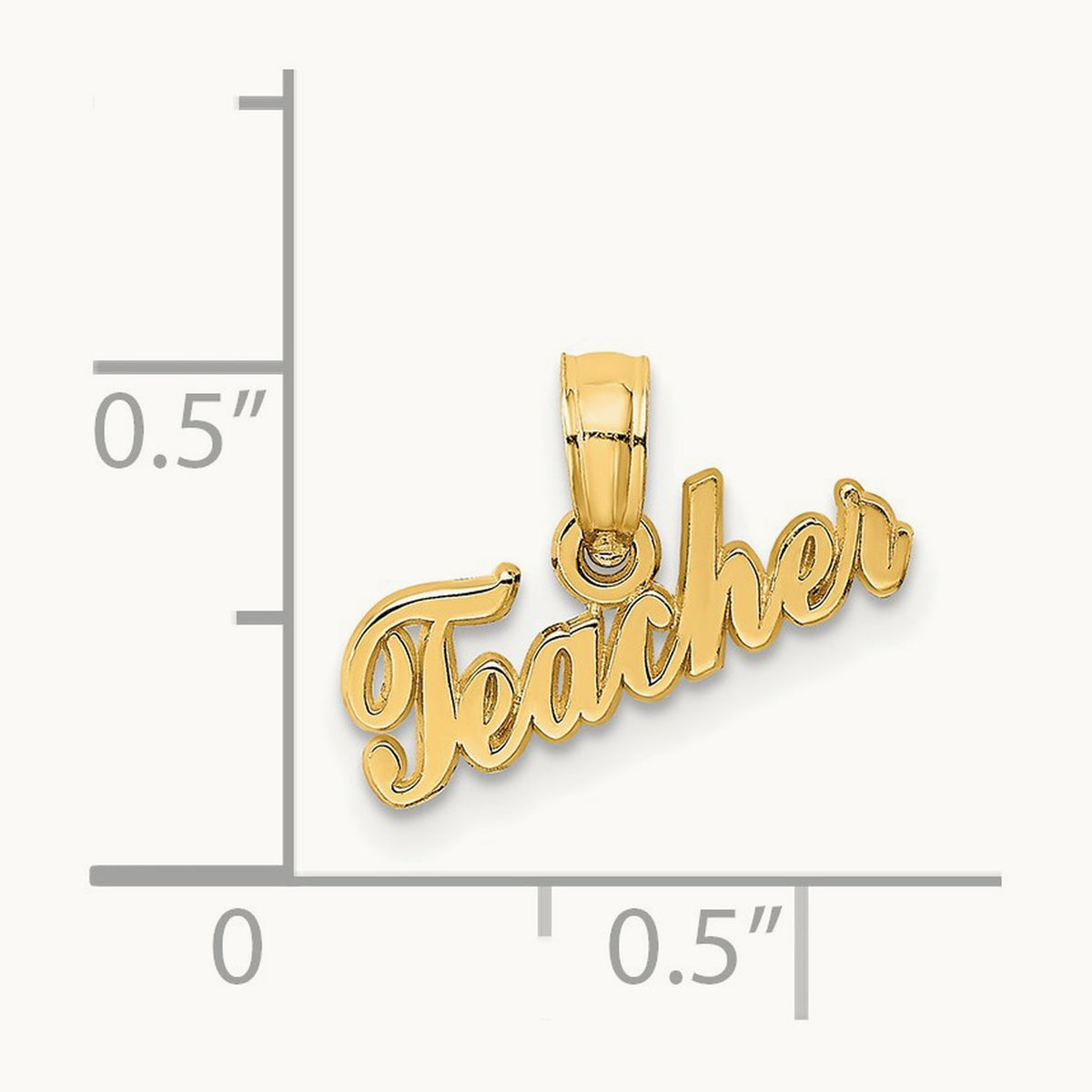 TEACHER Charm, 14K