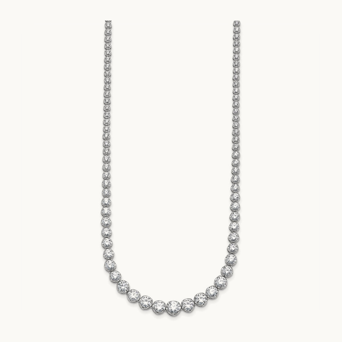 Graduated Tennis Necklace, 10.00 ct tw Lab-Grown Diamond