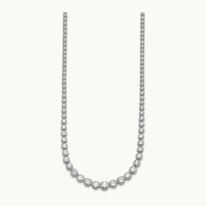 Graduated Tennis Necklace, 10.00 ct tw Lab-Grown Diamond