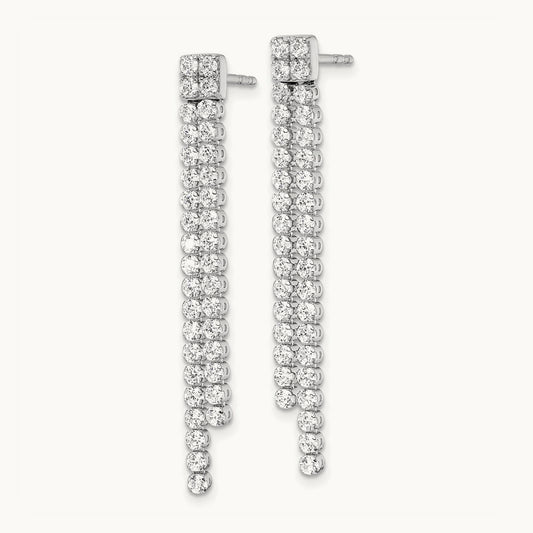 Dangle Post Earrings, 2.00 ct tw Lab-Grown Diamond