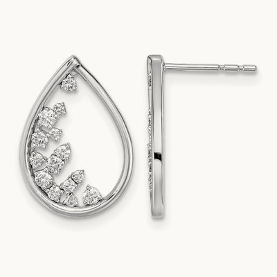 Polished Teardrop Post Earrings — photo set