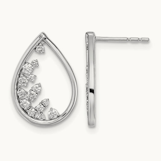 Polished Teardrop Post Earrings — photo set