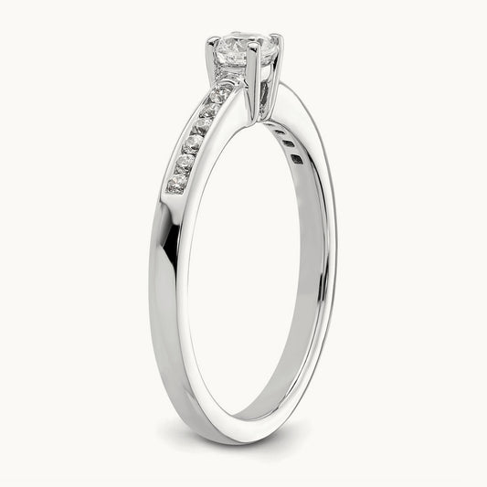Round Engagement Ring — 1/3 ct, 7