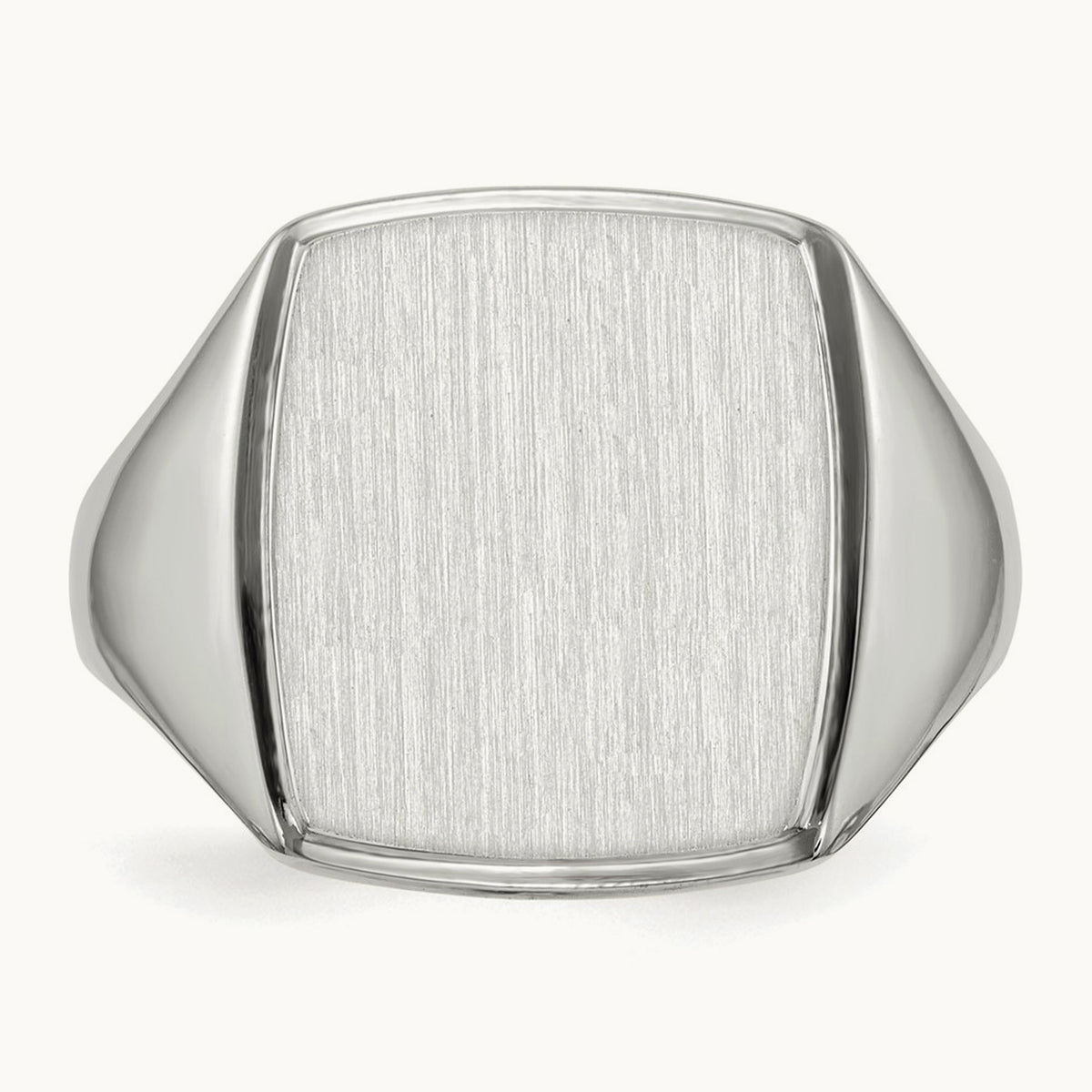 Open Back Mens Signet Ring — photo set