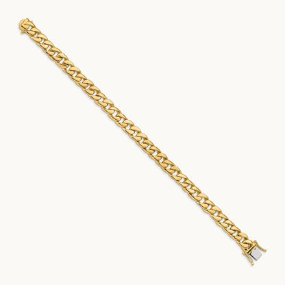 Solid Hand-Polished Curb Link Chain — 8.5 inch