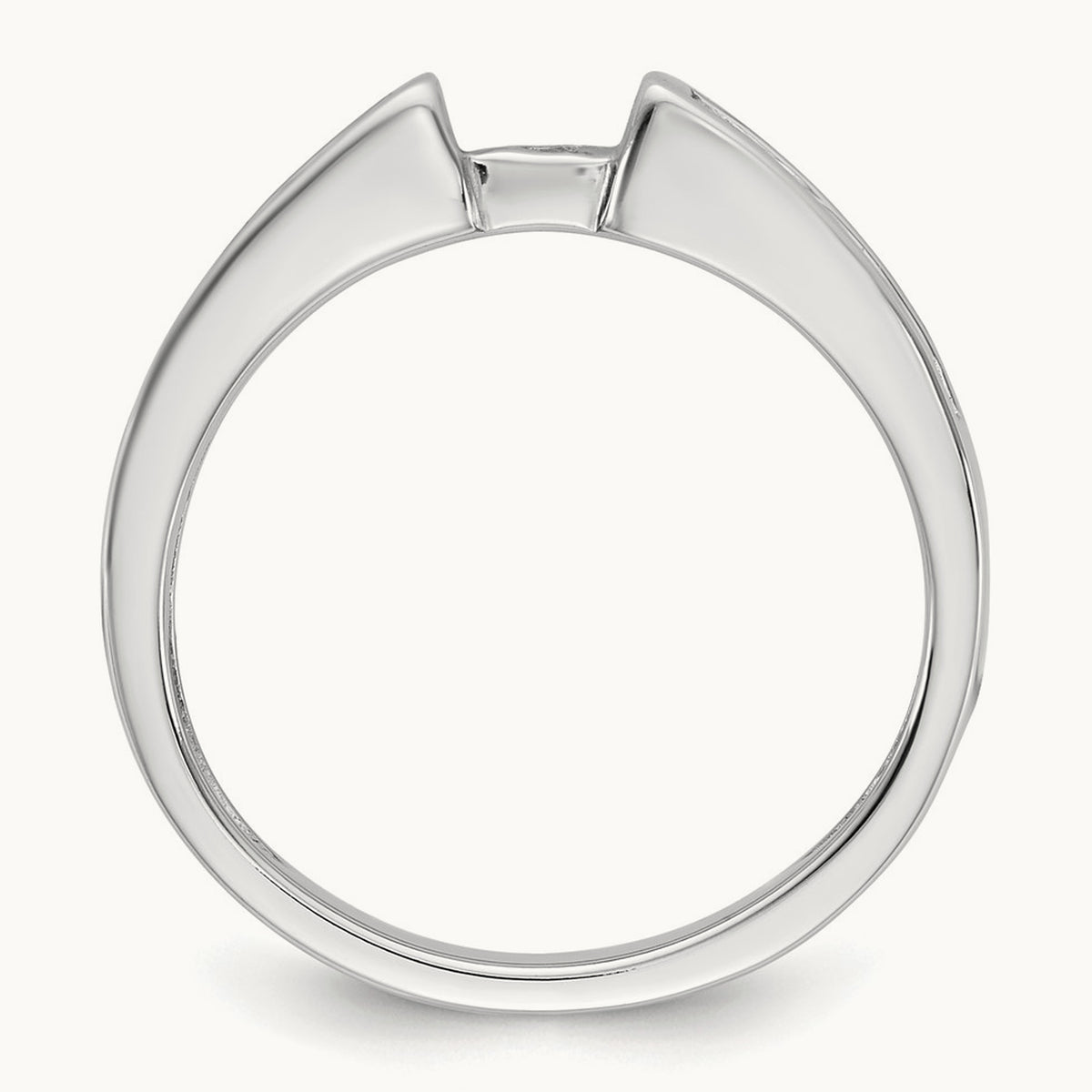 Peg Set Semi-Mount Engagement Ring, 0.50 ct tw