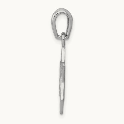 Star Of David Pendant, 14K White Gold